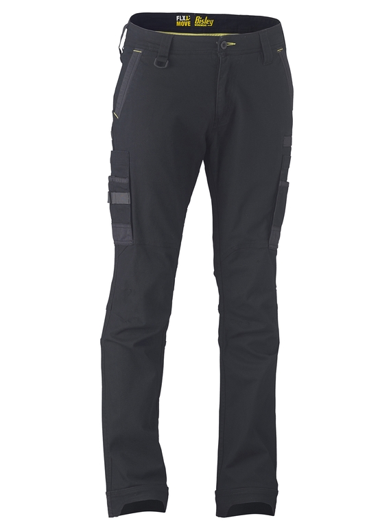 Flx & Move Stretch Utility Cargo Work Pants - Black