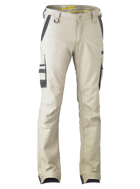Flx & Move Stretch Utility Cargo Work Pants - Stone