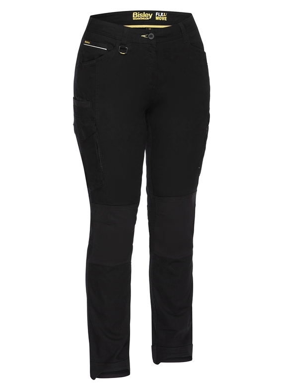 Flx & Move Cargo Work Pants - Women - Black