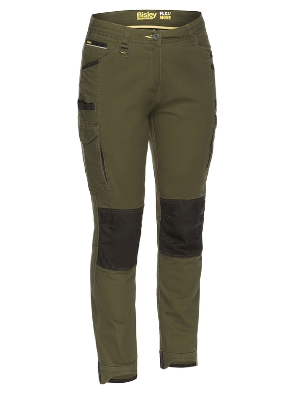 Flx & Move Cargo Work Pants - Women - Olive