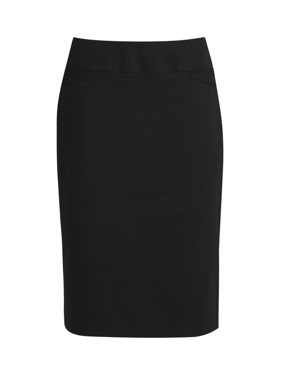 Classic Knee Length Skirt - Women - Black