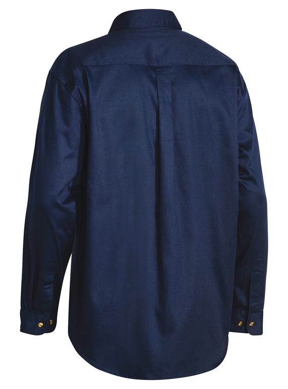 Original Cotton Drill Long Sleeve Shirt  - Back