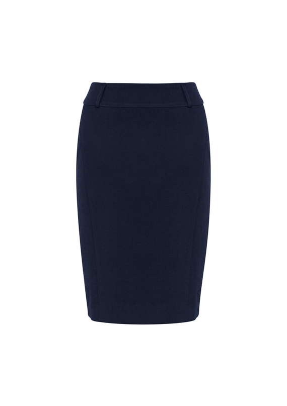 Loren Knee-length Stretch Skirt - Women - Navy