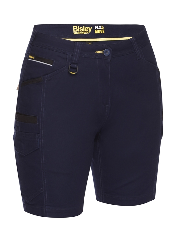 Flx & Move Cargo Work Shorts - Women - Navy