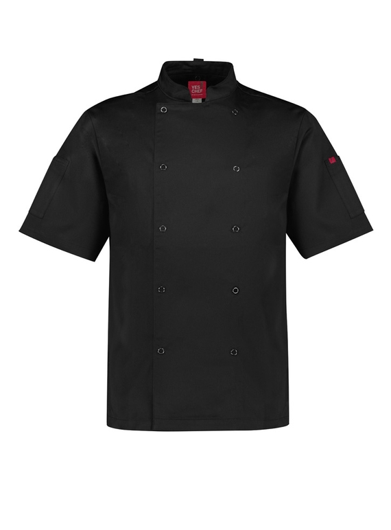 Zest S/S Chef Jacket - Men - Black