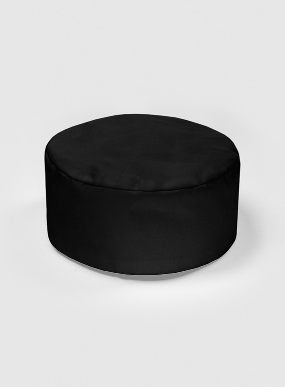 Flat Top Chef Cap - Black