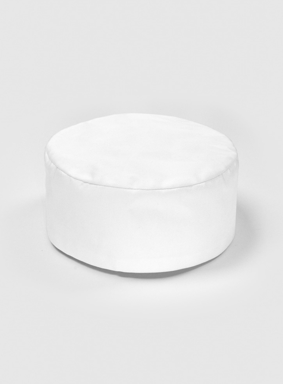 Flat Top Chef Cap - White