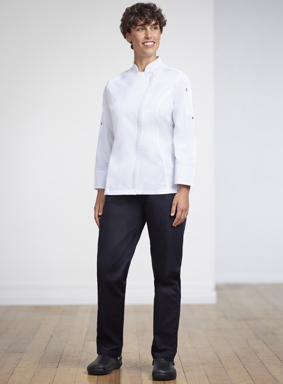 Alfresco Recycled Polyester Long Sleeve Chef Jacket Women CH330LL