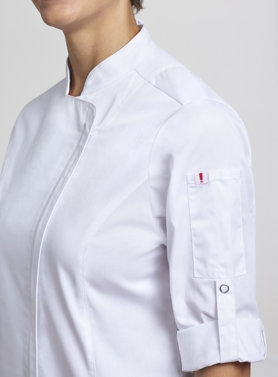Alfresco Recycled Polyester Long Sleeve Chef Jacket - Women