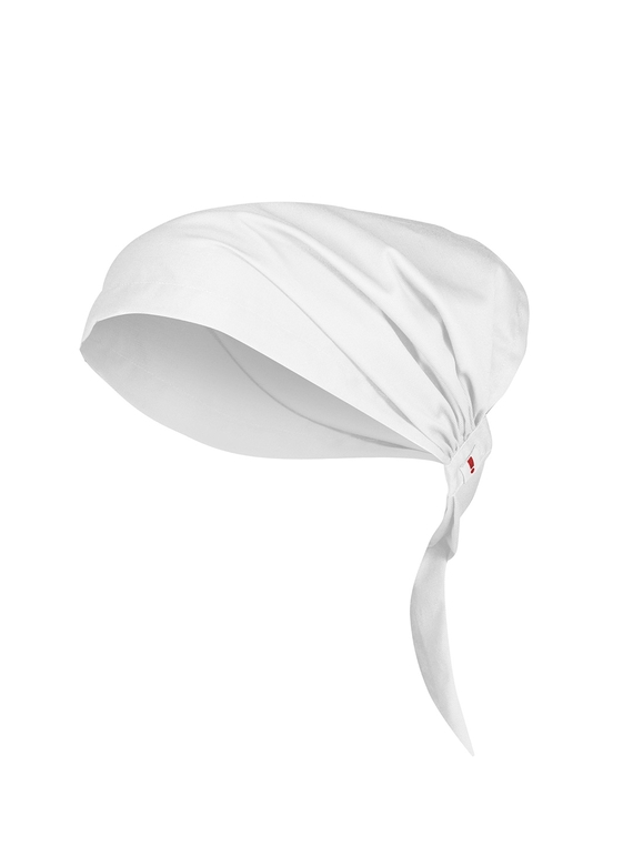 Twist Chef Bandana - Recycled Polyester/Cotton - White