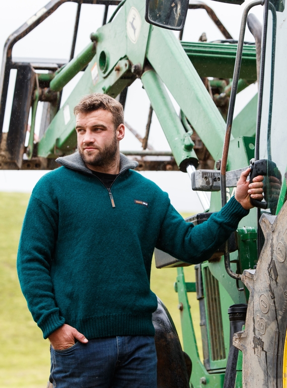 Tasman 36.6 Zip and Collar Sweater - MKM logo