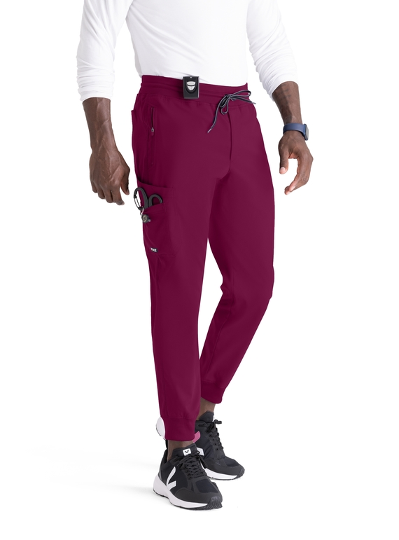 Grey's Anatomy Murphy Jogger Scrub Pant - Men - 65 Wine
