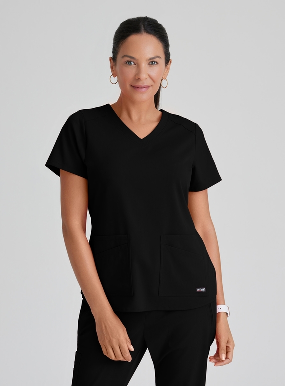 Grey's Anatomy Emma Scrub Top - Women - 01 Black