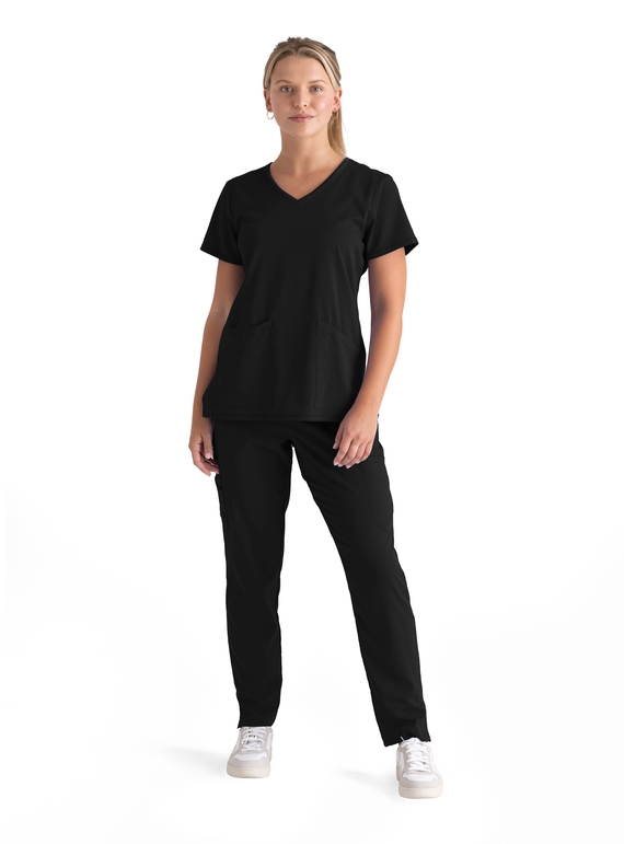 Grey's Anatomy Serena Scrub Top - Women - 01 Black