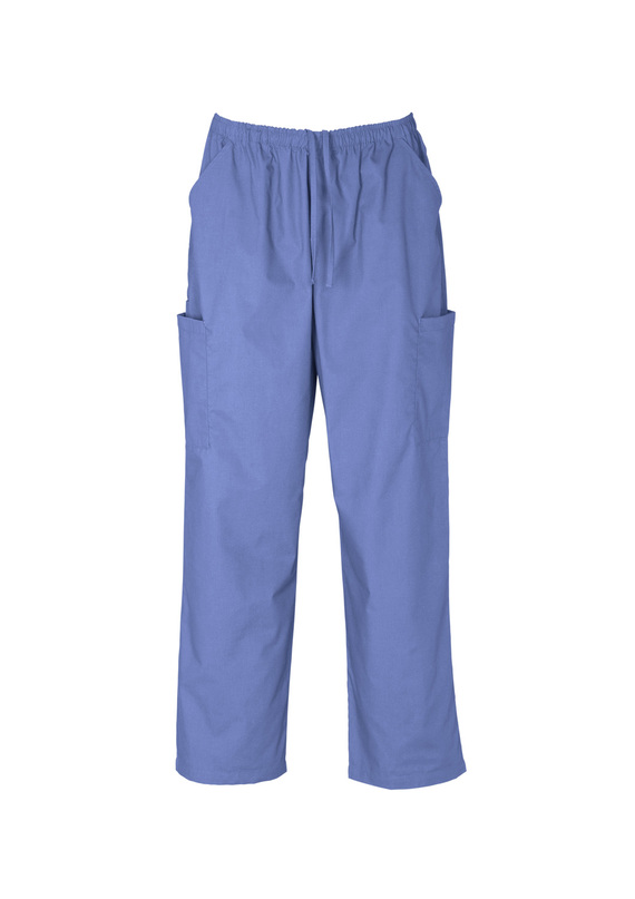 Elastic Waist Cargo Pant - Unisex - Mid Blue