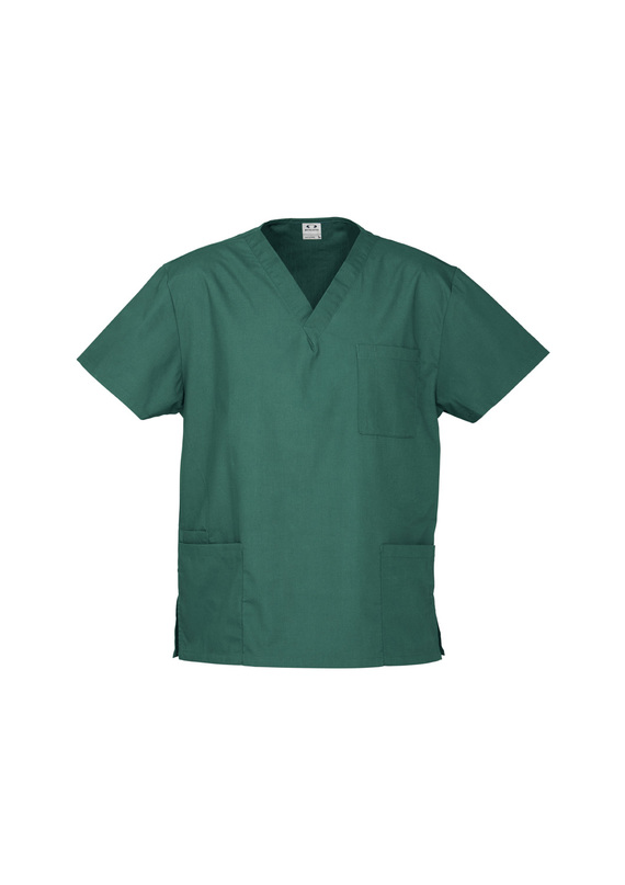 Classic Polycotton Scrubs Top - Unisex - Hunter Green