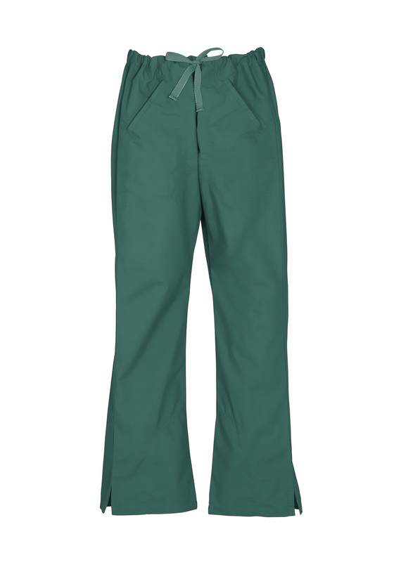 Bootleg Scrub Pants - Women - Hunter Green