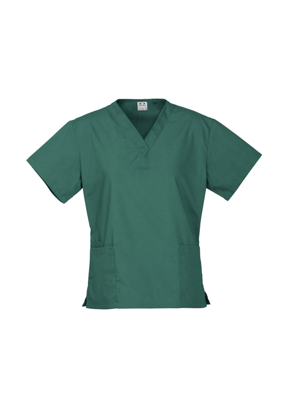 Classic Poly/cotton Scrubs Top - Women - Hunter Green