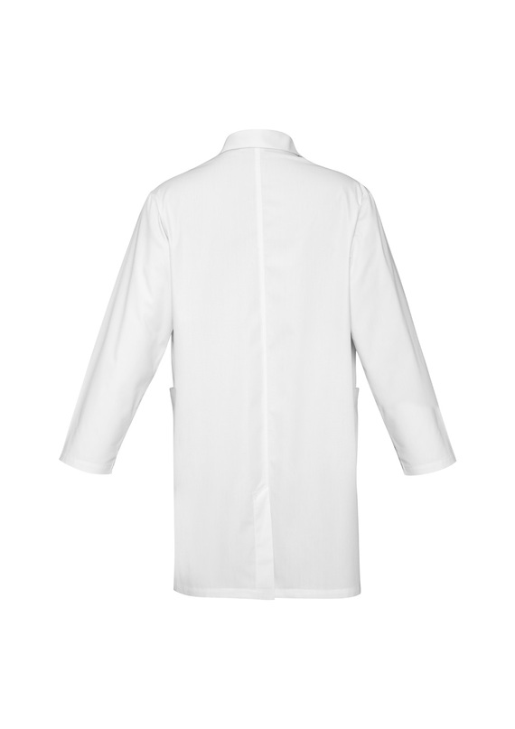 Medical Lightweight Polycotton Labcoat - Back View