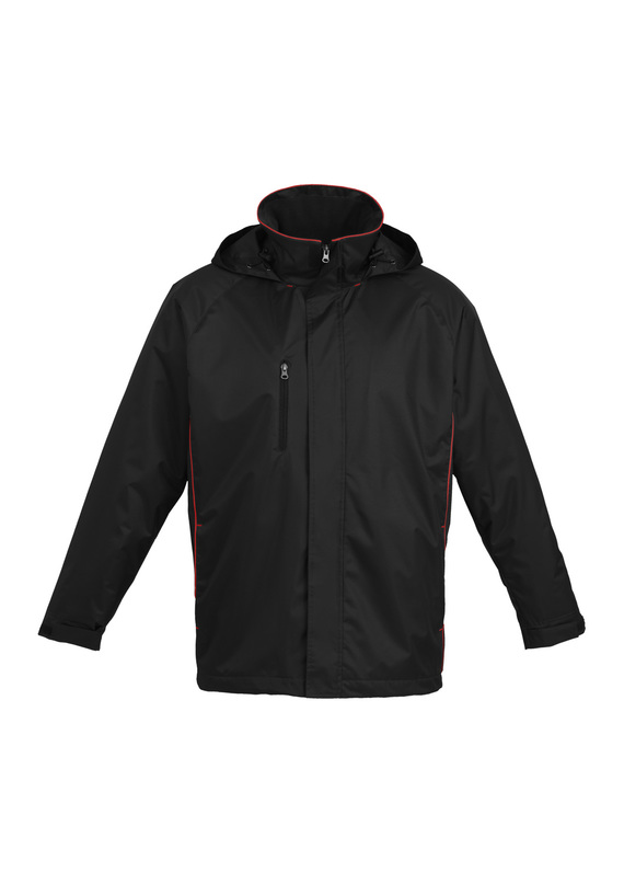 Core Fleece Lined Showerproof Jacket - Black/Red