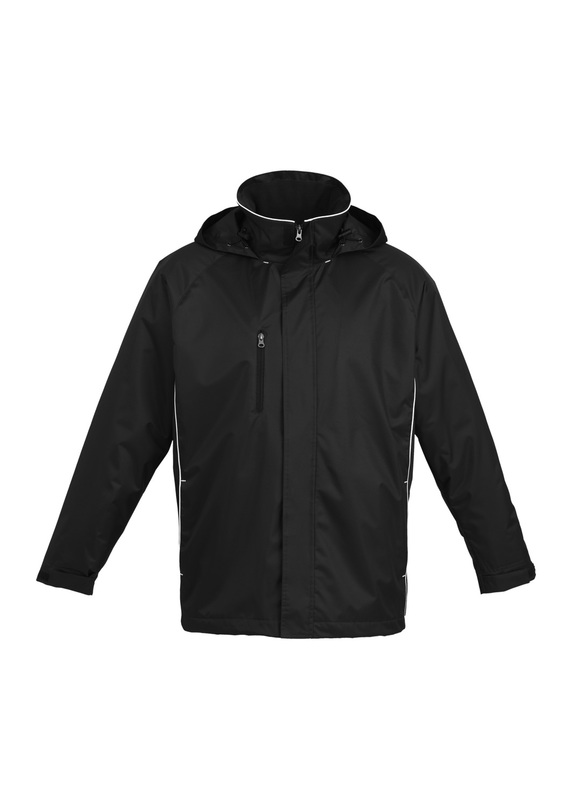 Core Fleece Lined Showerproof Jacket - Black/White