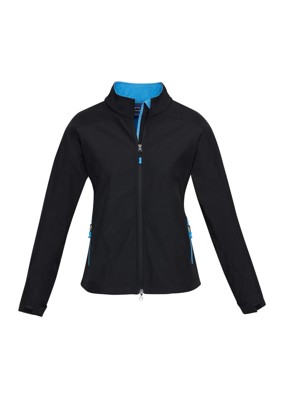 Geneva Softshell Jacket - Women - Black/Cyan