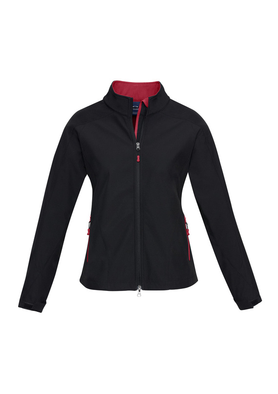Geneva Softshell Jacket - Women - Black/Red