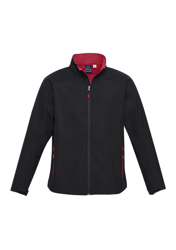 Geneva BIZ TECH Soft Shell Jacket - Men - Black/Red