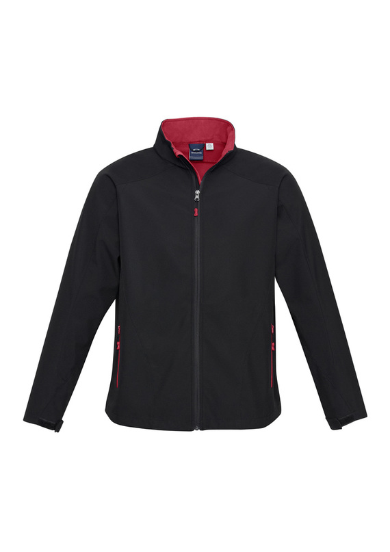 Geneva Soft Shell Jacket - Youth - Black/Red