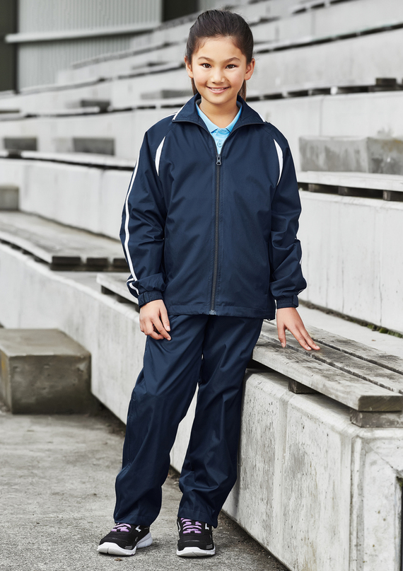 Flash Track Jacket - Youth - Navy/White