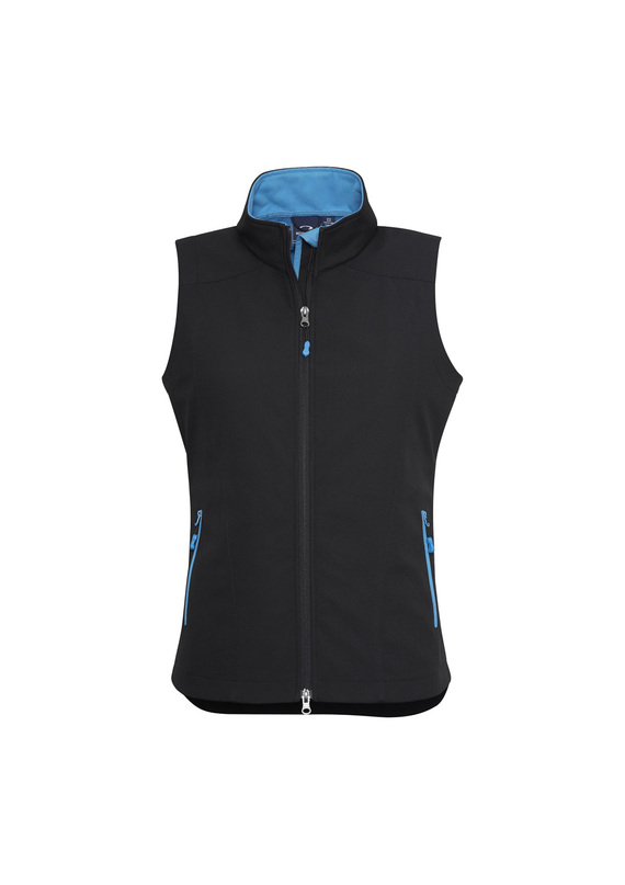 Geneva BIZ TECH Soft Shell Vest - Women - Black/Cyan