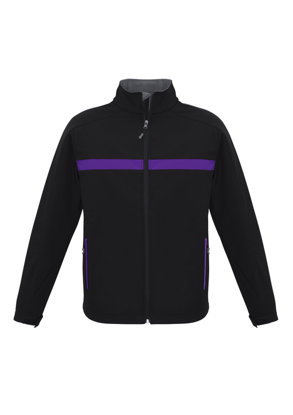 Charger BIZ TECH Soft Shell Jacket - Unisex - Black/Purple/Grey