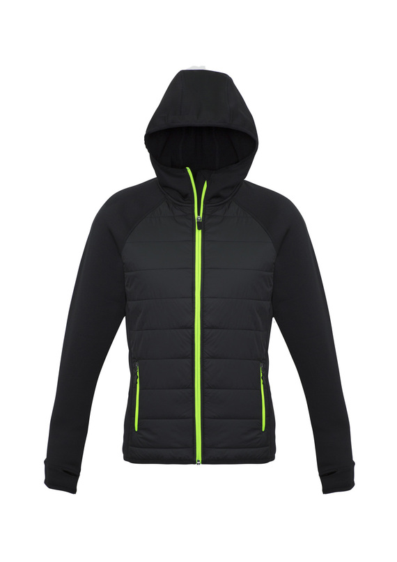 Stealth Hoodie Jacket - Women - Black/Lime