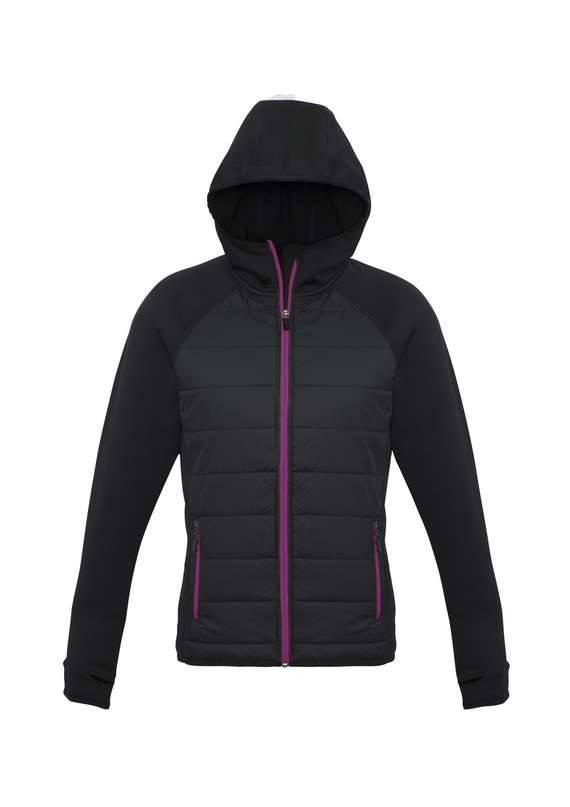 Stealth Hoodie Jacket - Women - Black/Magenta