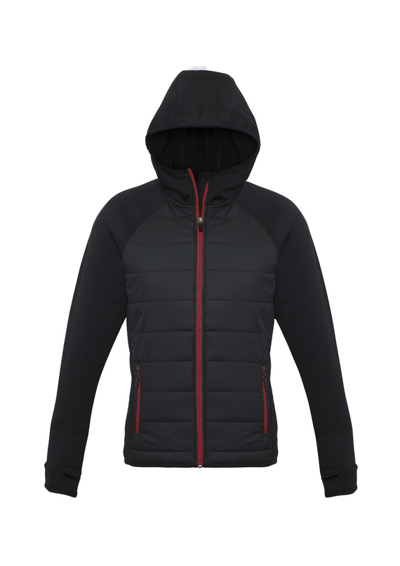 Stealth Hoodie Jacket - Women - Black/Red