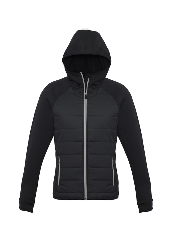 Stealth Hoodie Jacket - Women - Black/Silver