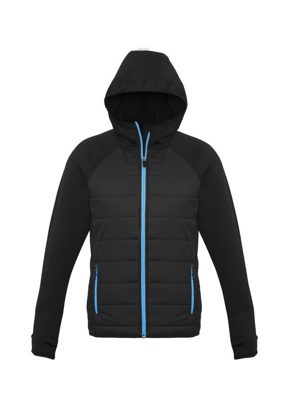 Stealth Hoodie Jacket - Men - Black/Cyan
