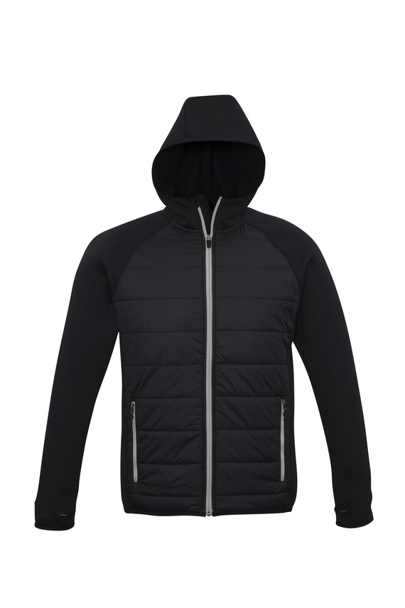 Stealth Hoodie Jacket - Men - Black/Silver