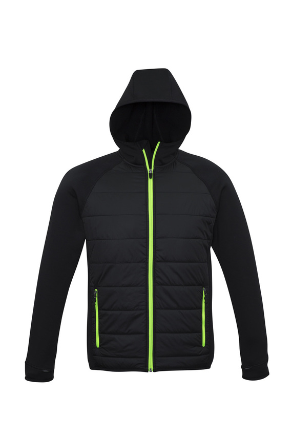 Stealth Hoodie Jacket - Men - Black/Lime