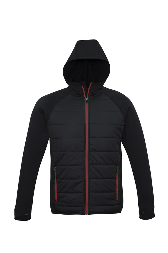 Stealth Hoodie Jacket - Men - Black/Red