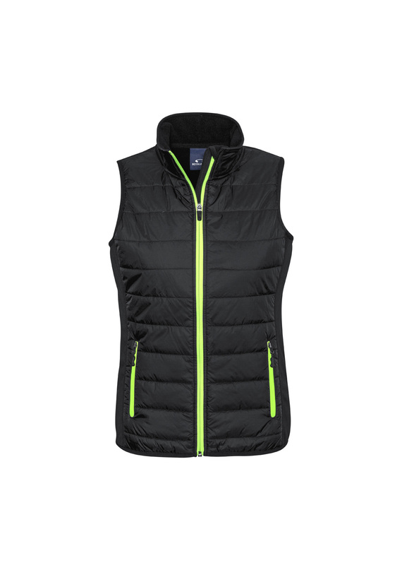 Stealth Quilted Vest - Women - Black/Lime