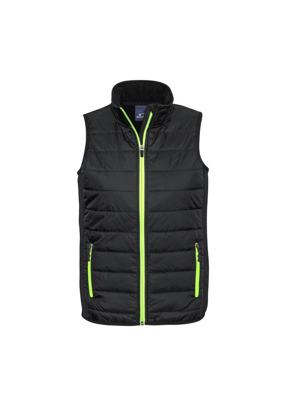 Stealth Quilted Vest - Men - Black/Lime
