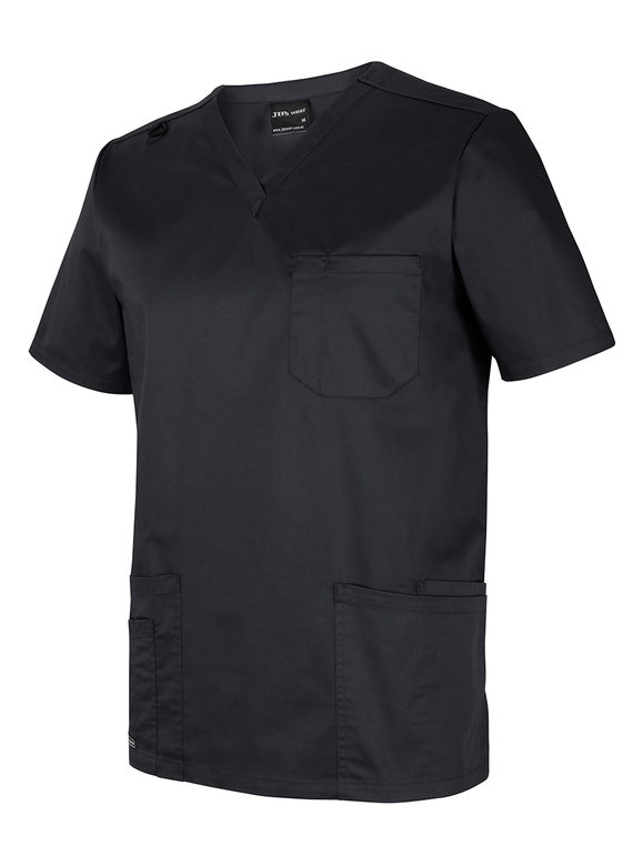 Premium Scrub Top - Unisex - Black