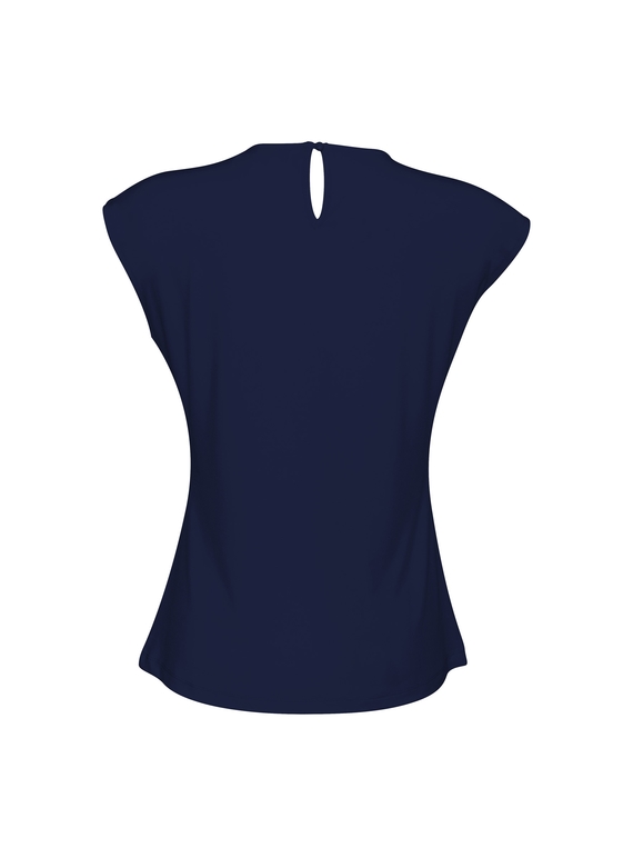 Mia Pleat Soft Jersey Knit Top - Women