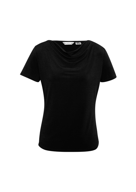 Ava Drape Knit Top - Women - Black