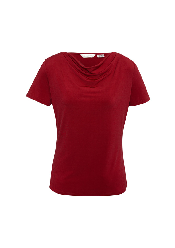 Ava Drape Knit Top - Women - Red