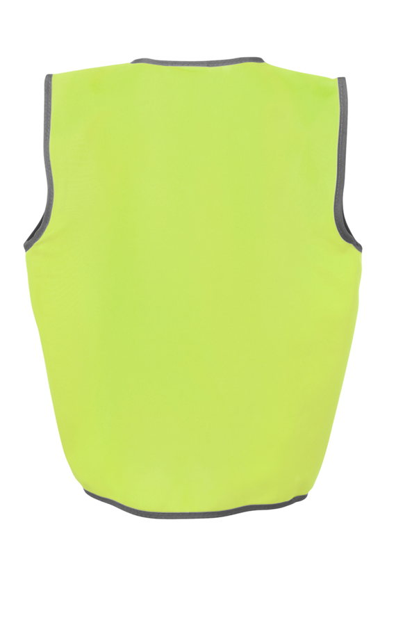Hi Vis Safety Vest - Youth - Lime Back