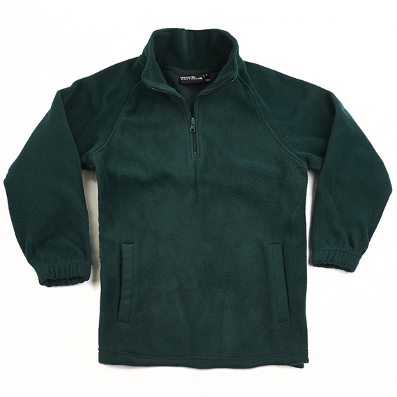 Core Microfleece 1/2 Zip Pullover - Youth - Forest Green
