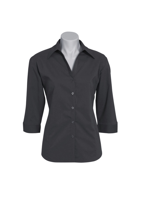 Metro 3/4 Sleeve Shirt - Women - Charcoal
