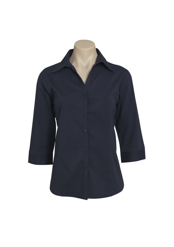 Metro 3/4 Sleeve Shirt - Women - Navy